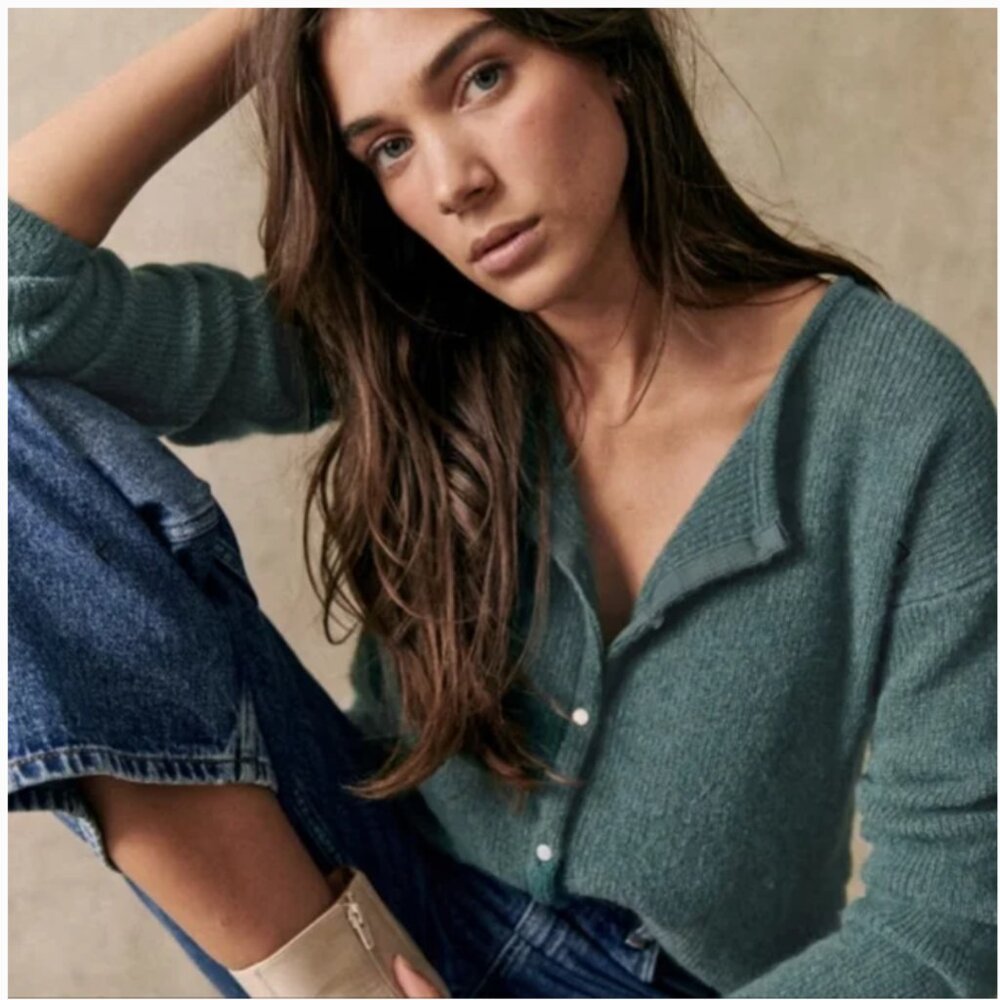 Sezane Gaspard Cardigan Size Medium Mohair Alpaca Blend